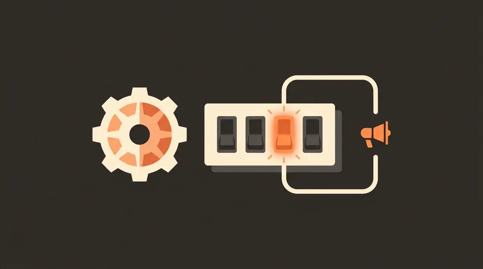 Ilustración de engranajes y pantallas que representan la configuración de campañas de Google Ads personalizadas